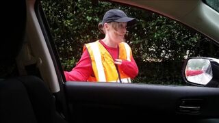 PostWoman Has Car Sex For Cash