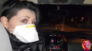 Sick Babe Still Rides Cock In The Car