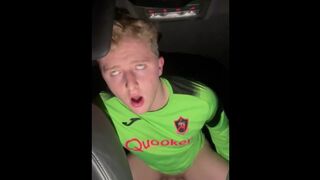 Femboy Fucks In The Backseat After His Soccer Match