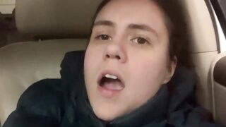 MILF Moaning Masturbating In The Car