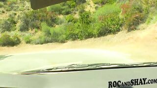 Road Block Results In Ebony Car Sex