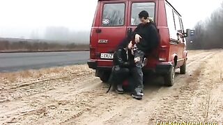 Vintage Couple Pulled Over For A Quick Fuck