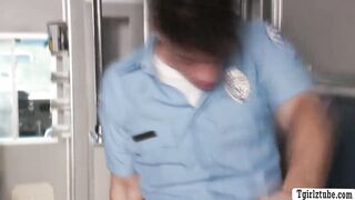 Brunette Trans Nurse Fucked In Ambulance