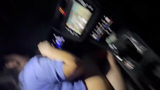 BBW Riding Cock While Driving