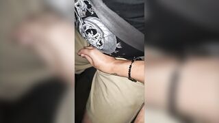 Wife Helps Her Husband Cum While He Drives On The Highway