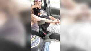 Helping Him Bust A Nut In The Walmart Parking Lot