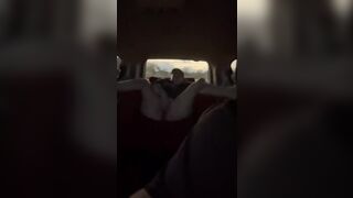 BBW MILF Masturbates While Horny Husband Watches And Drives