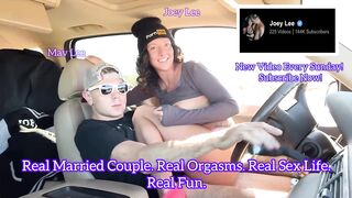 Real Life Horny Couple Pulls Off The Road For Passionate Car Fuck