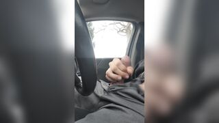 Chicano Guy Jerking His Cock In Public Parking Lot